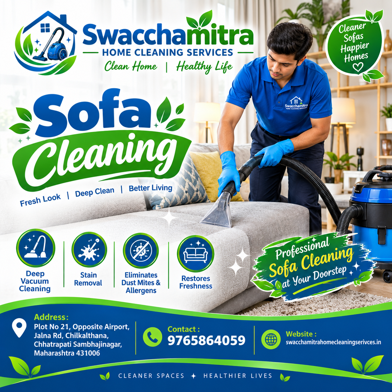 Sofa & Upholstery Cleaning Services Aurangabad